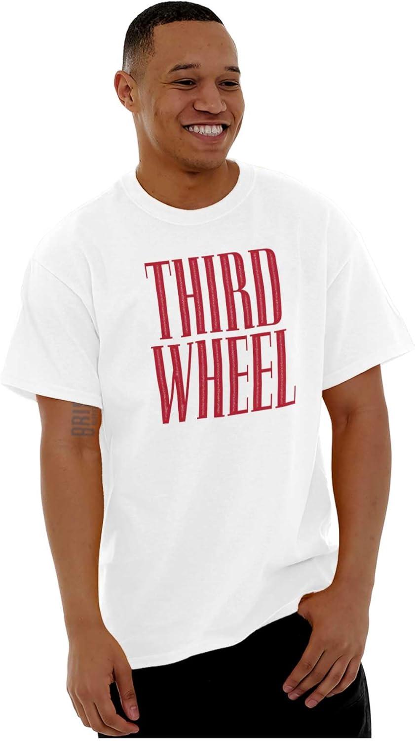 imageThird Wheel Funny Sarcastic Dating Graphic T Shirt Men or WomenWhite