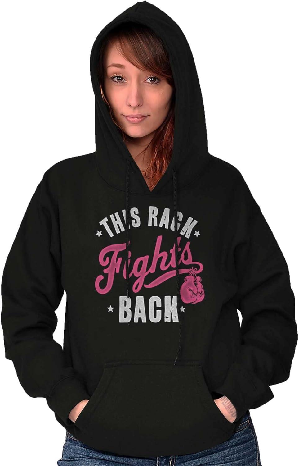 imageThis Rack Fights Back Breast Cancer Hoodie Sweatshirt WomenBlack