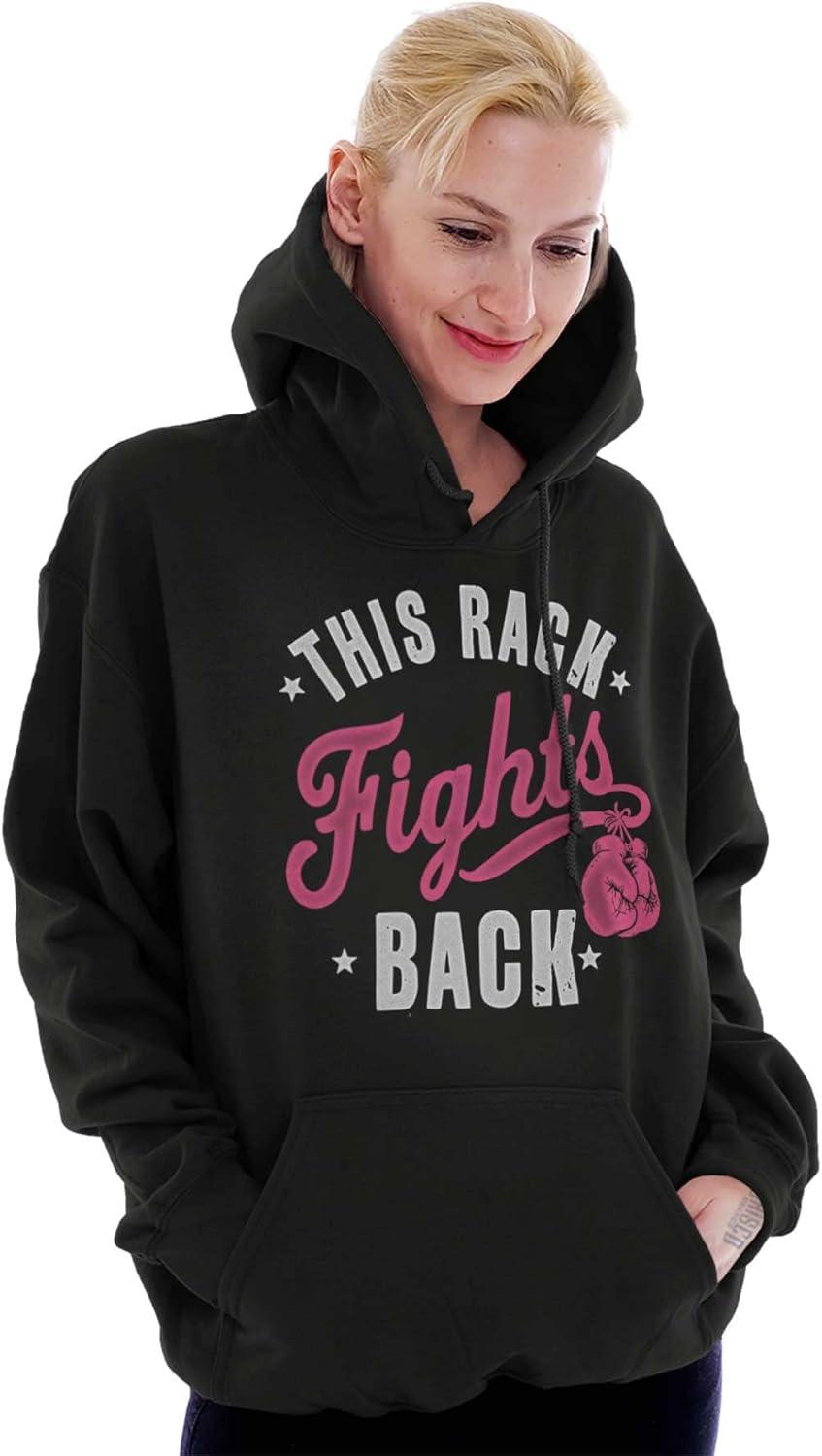 imageThis Rack Fights Back Breast Cancer Hoodie Sweatshirt WomenBlack
