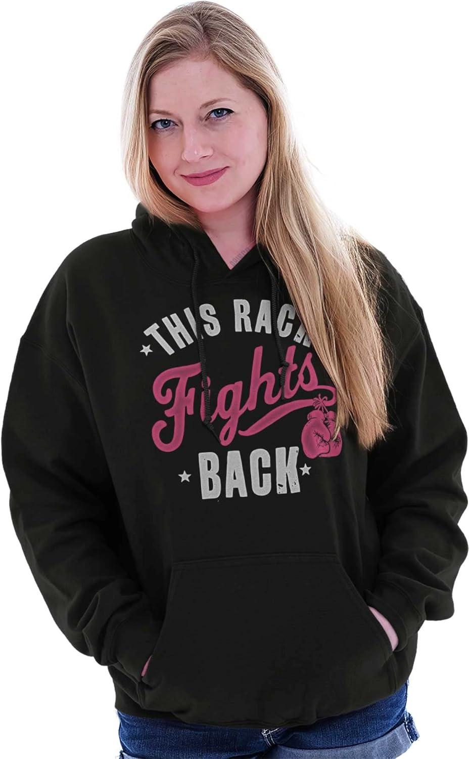 imageThis Rack Fights Back Breast Cancer Hoodie Sweatshirt WomenBlack