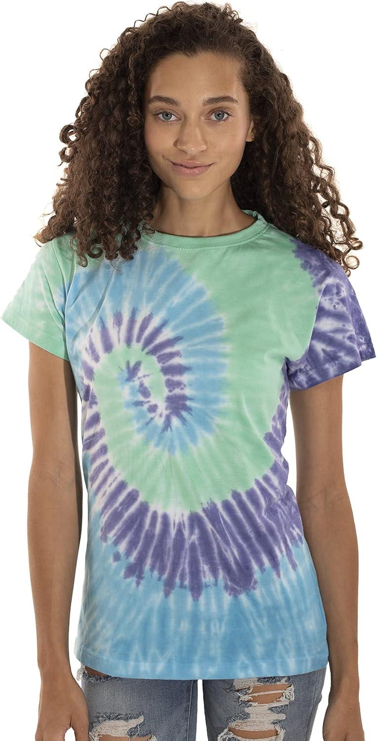 imageTie Dye Short Sleeve Tee Summer StyleTie Dye Short Sleeve Tee Summer Style WomenMoondrop