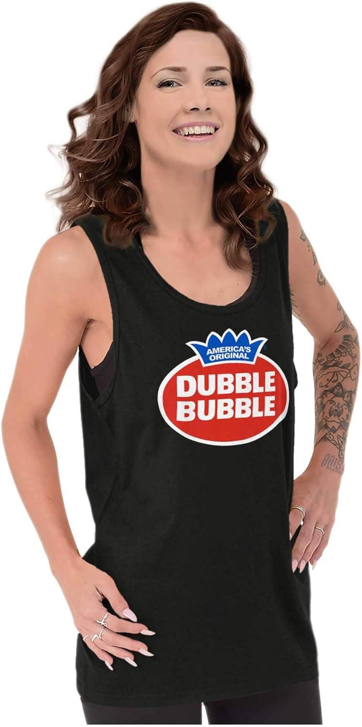 imageVintage Dubble Bubble Gum Double Logo Tank Top T Shirts Men WomenBlack
