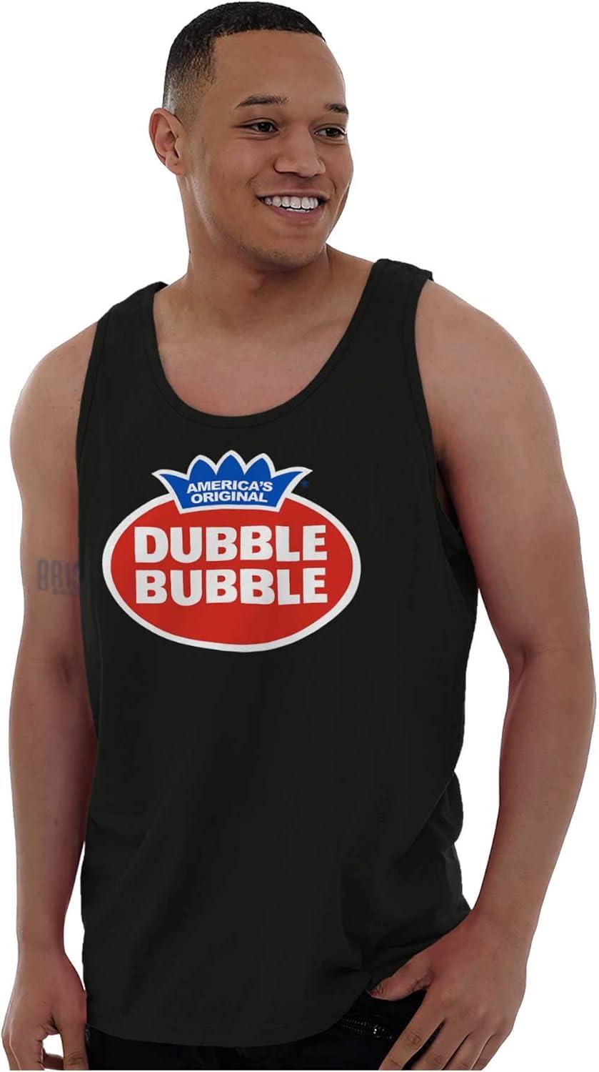imageVintage Dubble Bubble Gum Double Logo Tank Top T Shirts Men WomenBlack