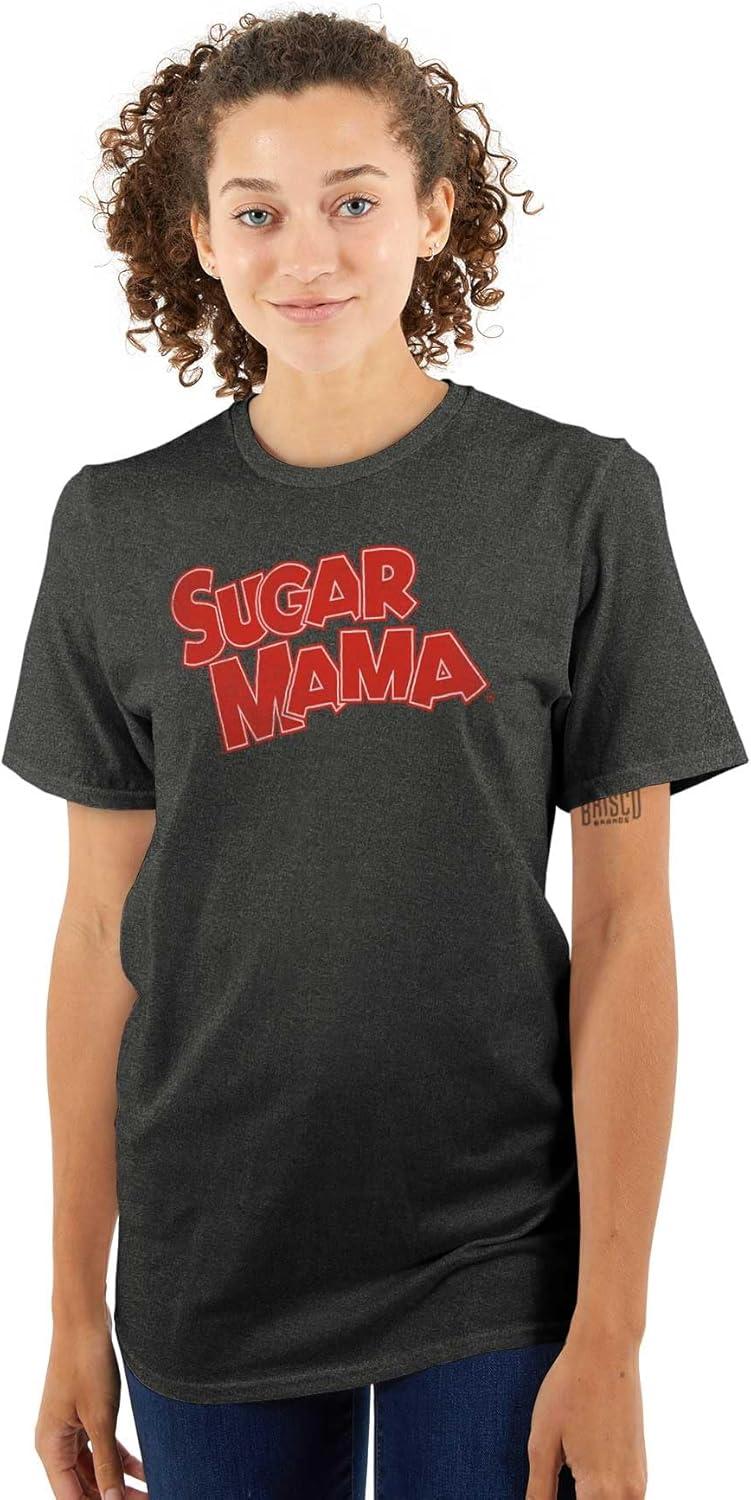 imageVintage Retro Candy Sugar Mama Logo Womens Graphic T Shirt TeesDark Heather