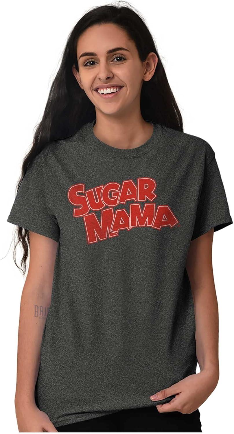 imageVintage Retro Candy Sugar Mama Logo Womens Graphic T Shirt TeesDark Heather