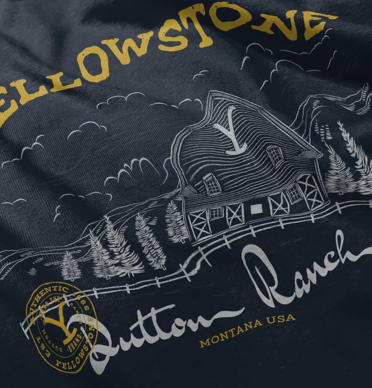 imageYellowstone Dutton Ranch Y Barn Toddler Boy Girl T ShirtNavy