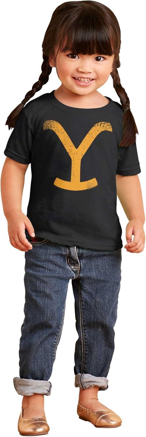 imageYellowstone Dutton Ranch Y Brand Toddler Boy Girl T ShirtBlack