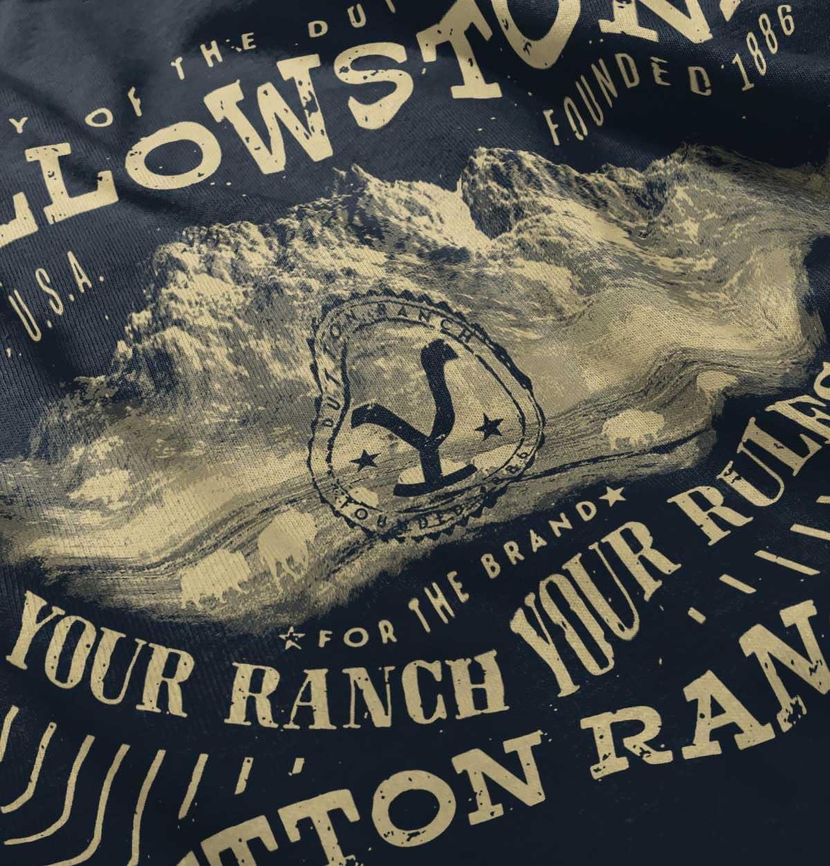 imageYellowstone Your Ranch Your Rules Toddler Boy Girl T ShirtNavy