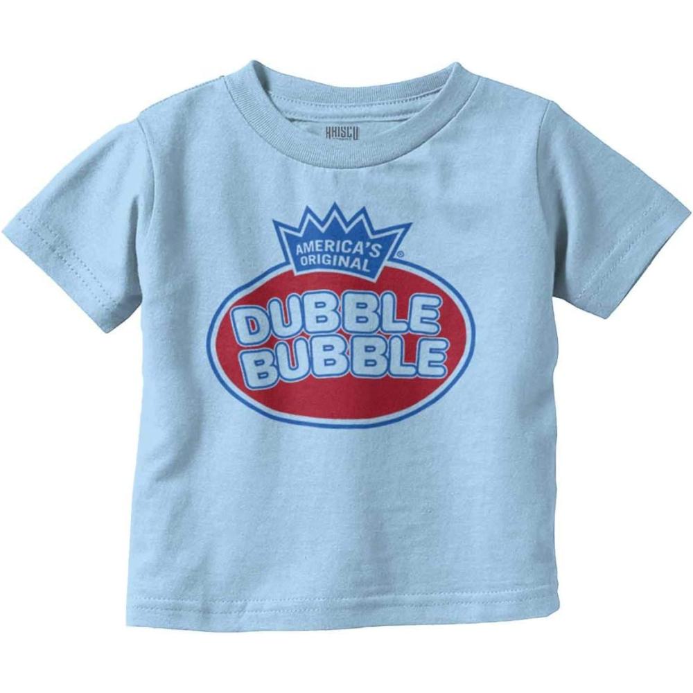 imageAuthentic Dubble Bubble Original Logo Toddler Boy Girl T ShirtLight Blue