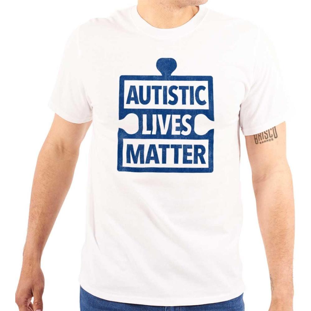 imageAutistic Lives Matter Autism Aware Graphic T Shirt Men or WomenWhite