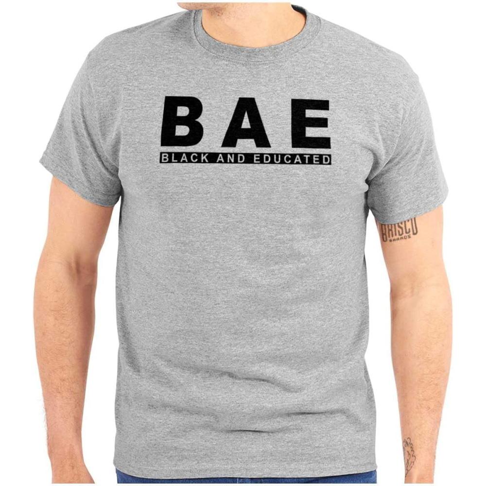 imageBAE Black and Educated Kings Queens Graphic T Shirt Men or WomenSport Grey