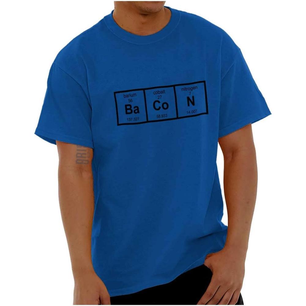 imageBa Co N Bacon Food Science Nerd Geeky Graphic T Shirt Men or WomenRoyal