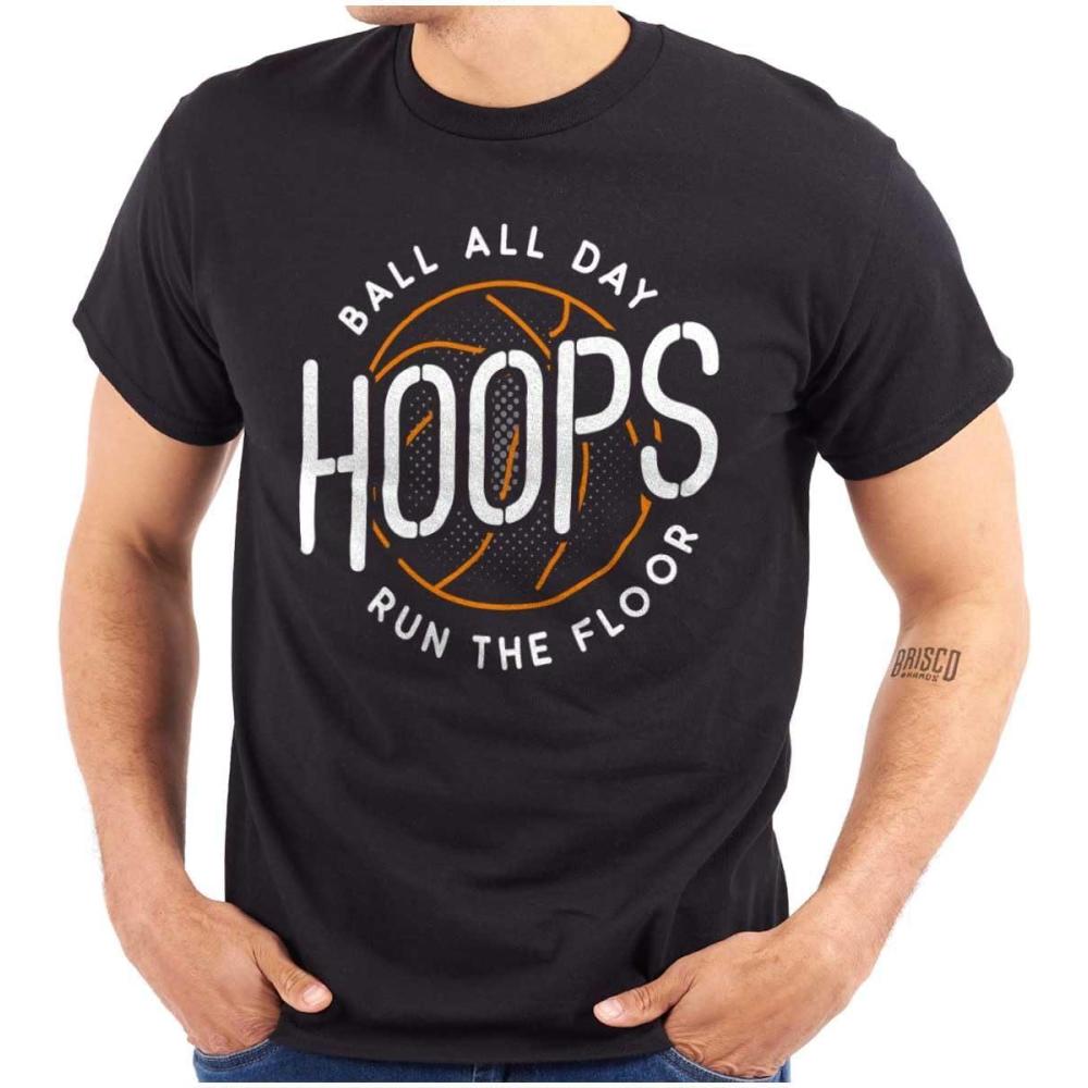 imageBasketball Hoops Jock Ball All Day Mens Graphic T Shirt TeesBlack