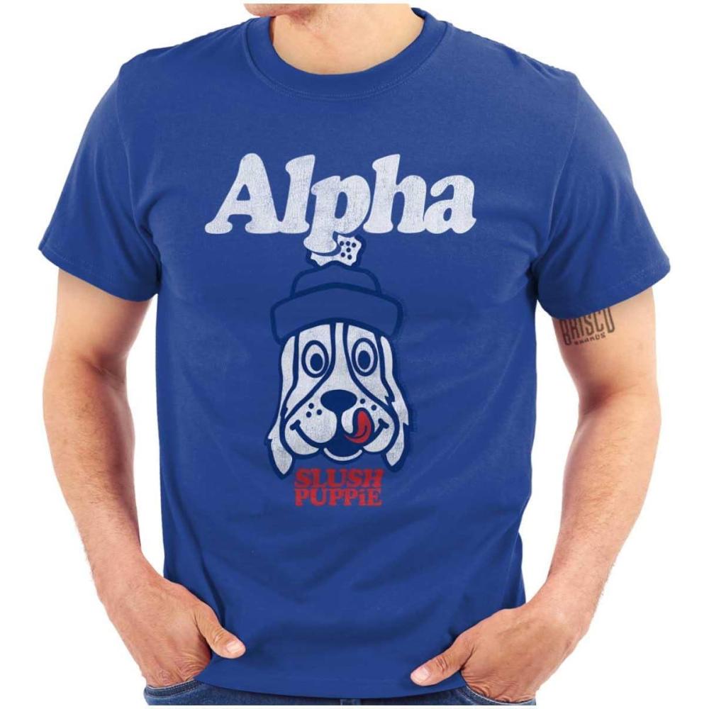imageBrisco Brands Alpha Dog Slush Puppie 80s Logo Graphic T Shirt Men or WomenRoyal