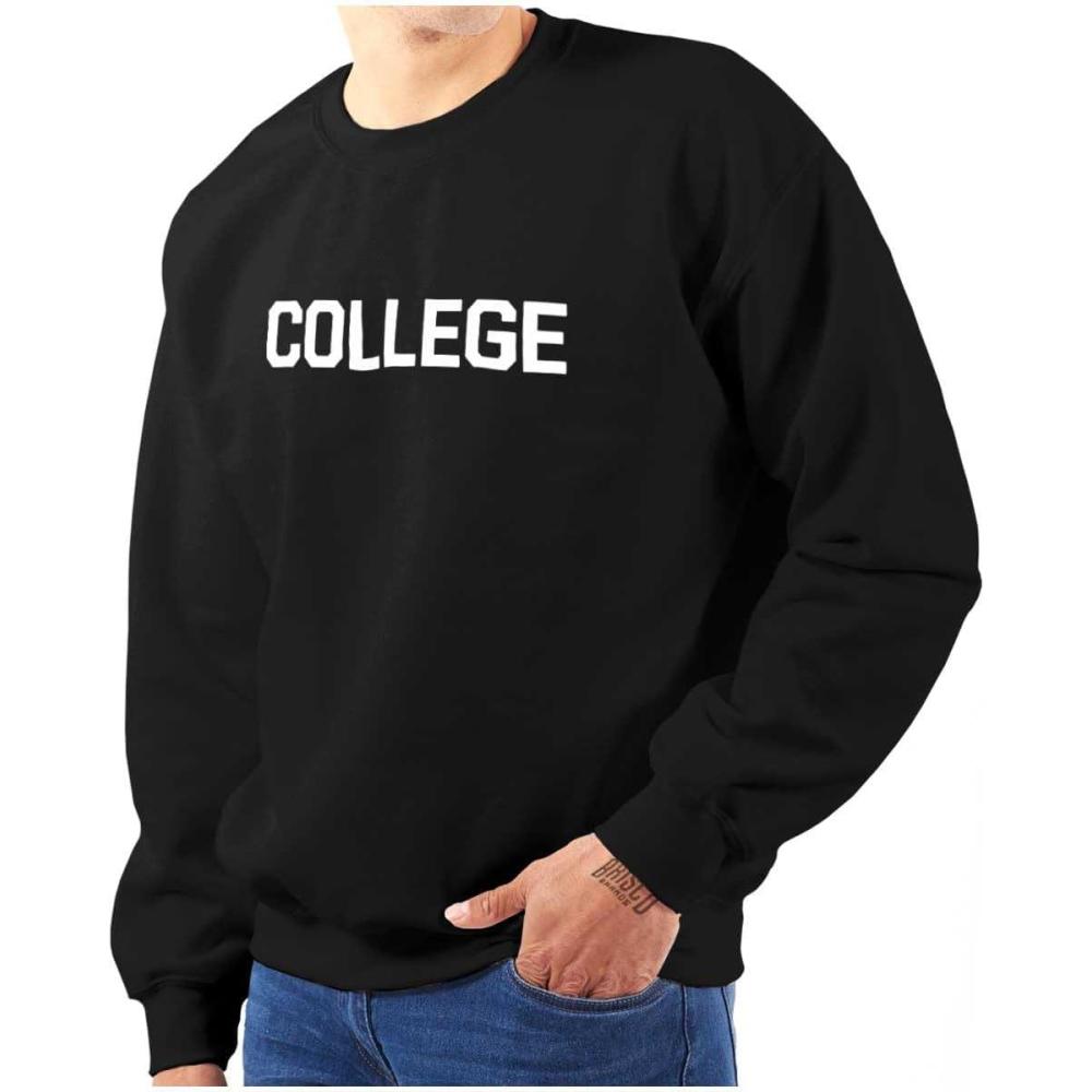 imageBrisco Brands Animal House Faber College Frat Party Sweatshirt for Men or WomenBlack