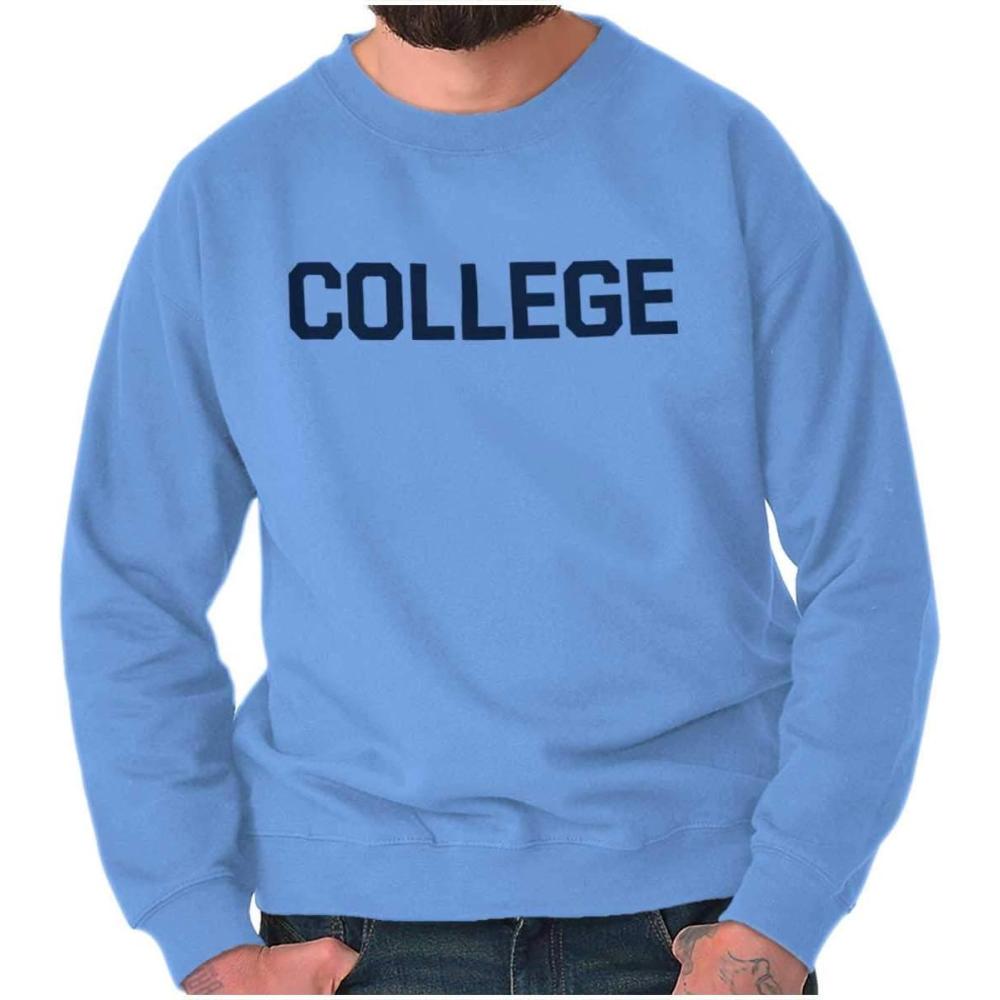 imageBrisco Brands Animal House Faber College Frat Party Sweatshirt for Men or WomenCarolina Blue