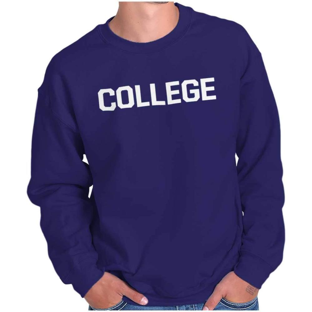 imageBrisco Brands Animal House Faber College Frat Party Sweatshirt for Men or WomenPurple