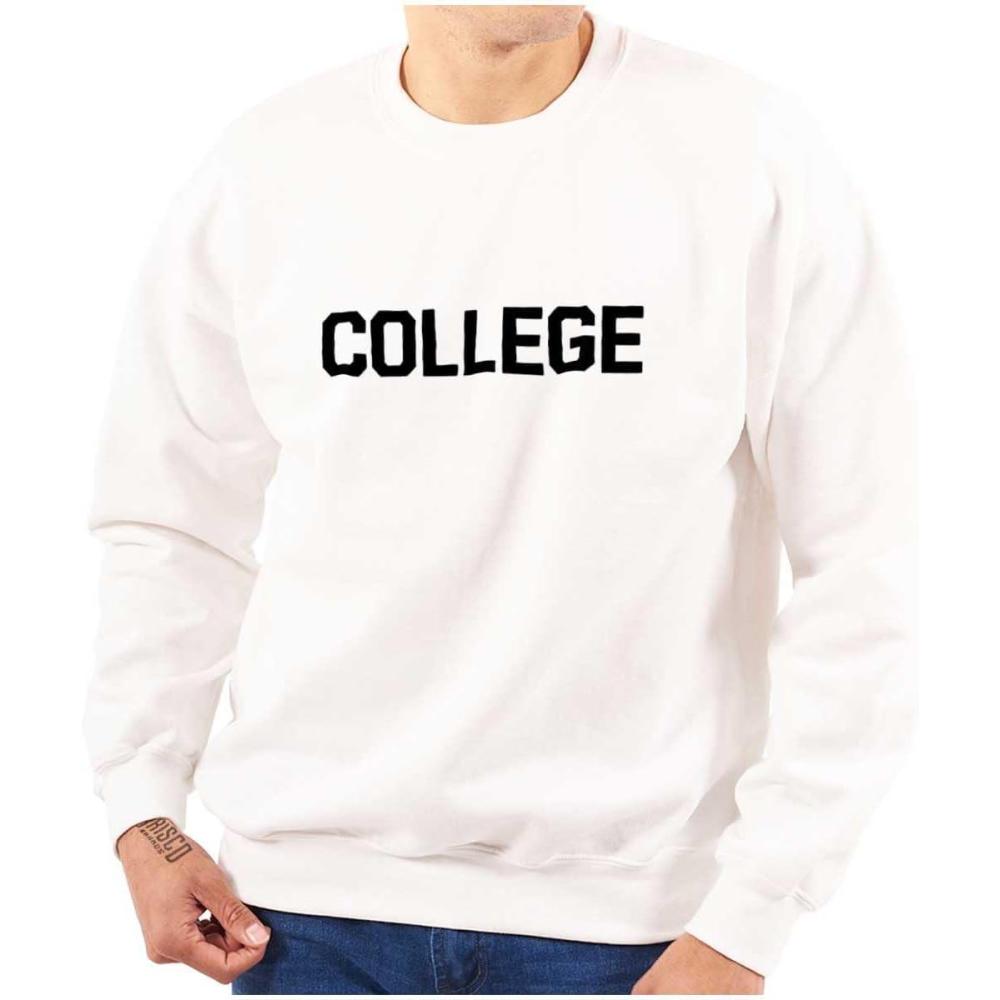 imageBrisco Brands Animal House Faber College Frat Party Sweatshirt for Men or WomenWhite
