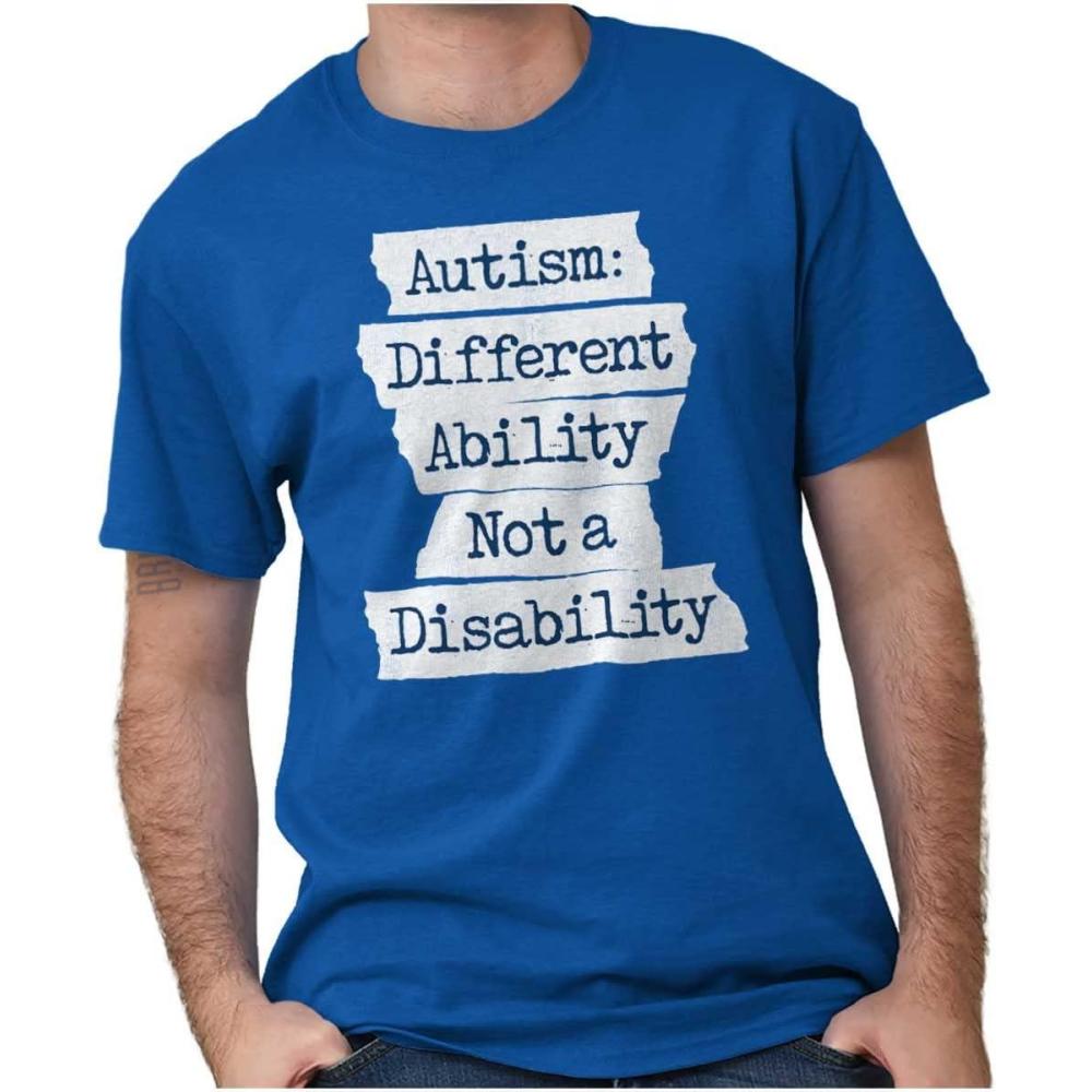 imageBrisco Brands Autism Different Disability Awareness Graphic T Shirt Men or WomenRoyal