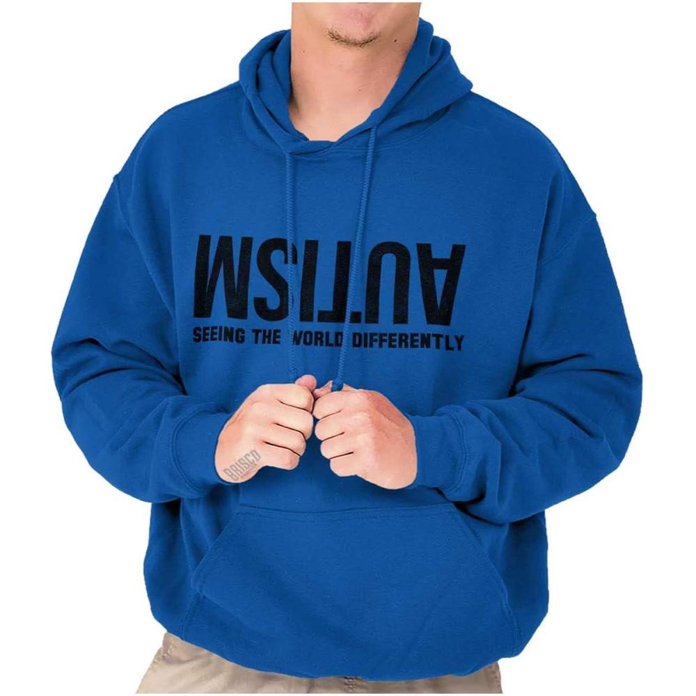 imageBrisco Brands Autism Seeing the World Differently Hoodie Sweatshirt Women MenRoyal