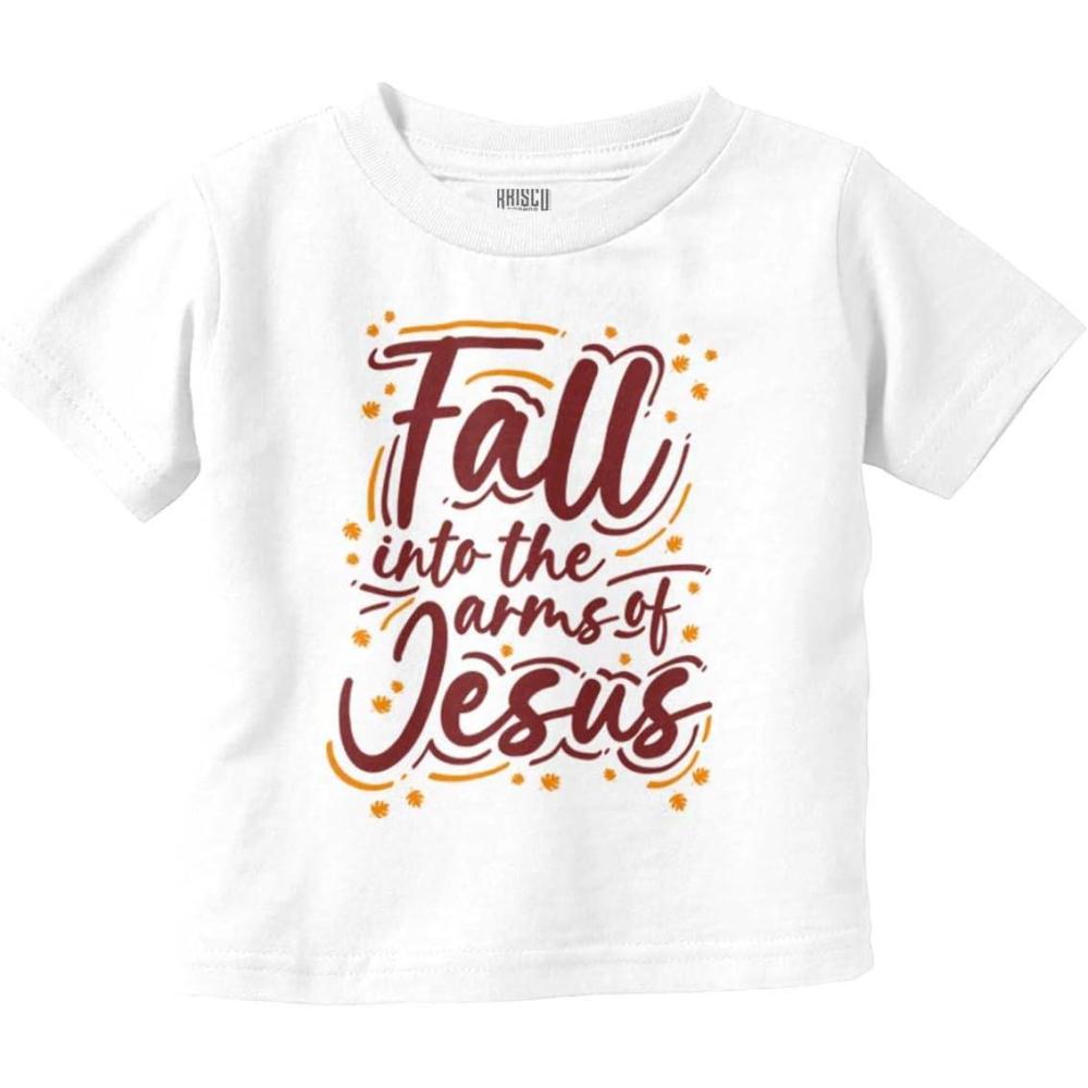 imageBrisco Brands Christian Fall Into The Arms of Jesus Youth T Shirt Tee GirlsWhite
