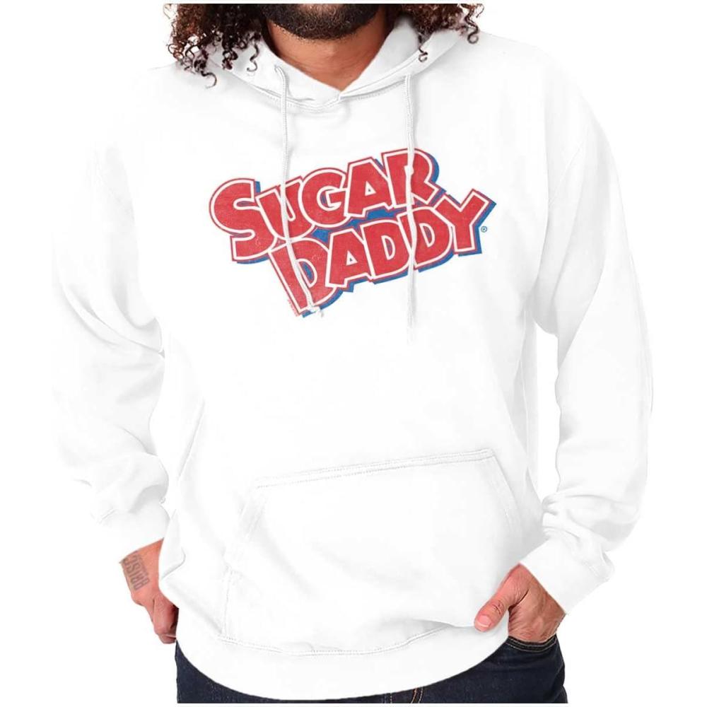 imageBrisco Brands Classic Candies Sugar Daddy Cool Logo Hoodie Sweatshirt Women MenWhite