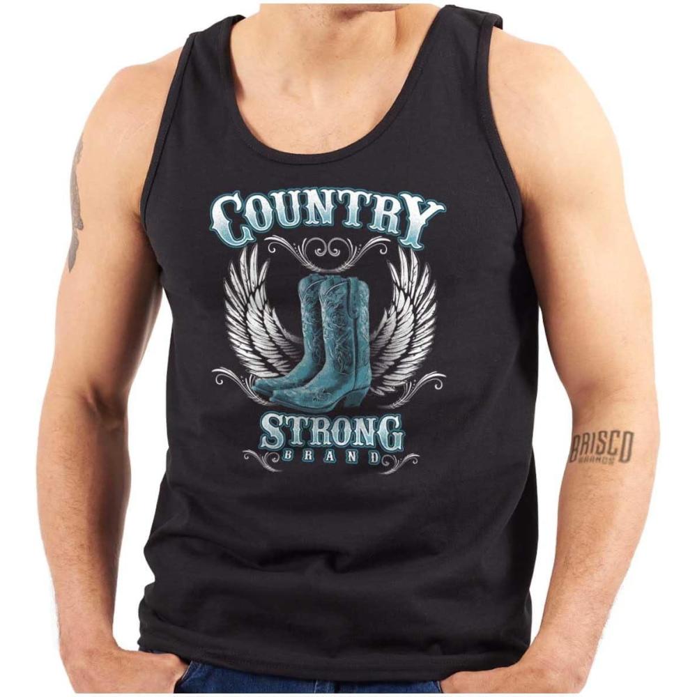 imageBrisco Brands Cowgirl Boots Southern Tank Top Tee Shirt WomenBlack