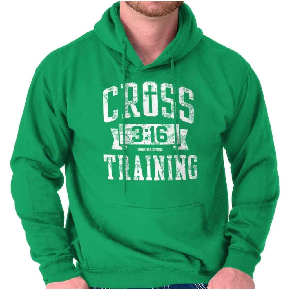 imageBrisco Brands Cross Training 316 Christian Hoodie Sweatshirt Women MenIrish Green
