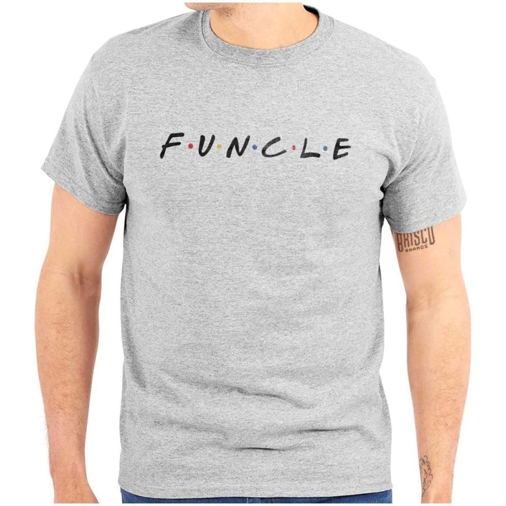 imageBrisco Brands Funcle Fun Uncle 90s TV Show Retro Mens Graphic T Shirt TeesSport Grey