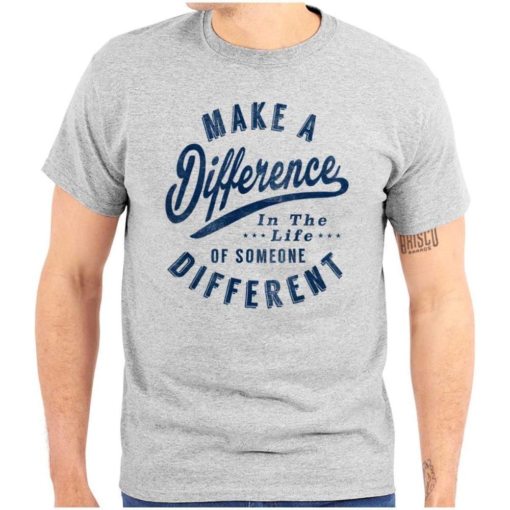 imageBrisco Brands Make a Difference Autism Awareness Graphic T Shirt Men or WomenSport Grey