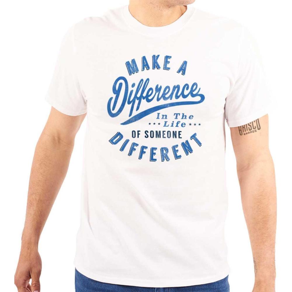 imageBrisco Brands Make a Difference Autism Awareness Graphic T Shirt Men or WomenWhite