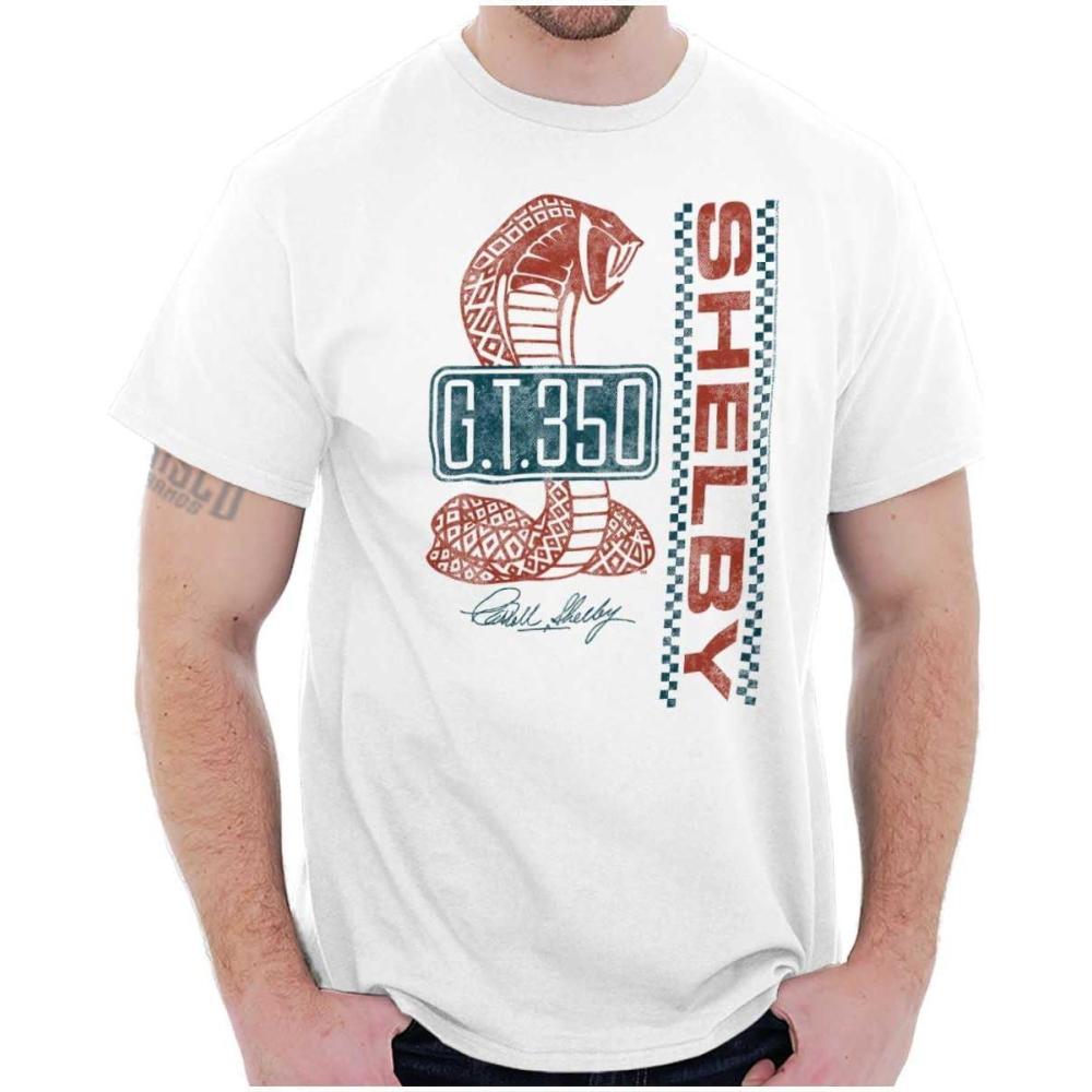 imageBrisco Brands Shelby Racing GT 350 License Plate Graphic T Shirt Men or WomenWhite