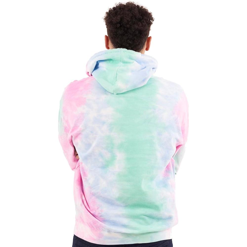 imageBrisco Brands Tie Dye Hoodie Colorful Cloud Fleece Drawstring Hooded Pullover SweatshirtMidsummer Magic
