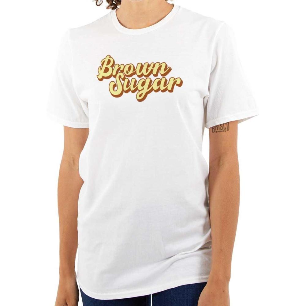 imageBrown Sugar Cute Black Girl Pride Womens Graphic T Shirt TeesWhite