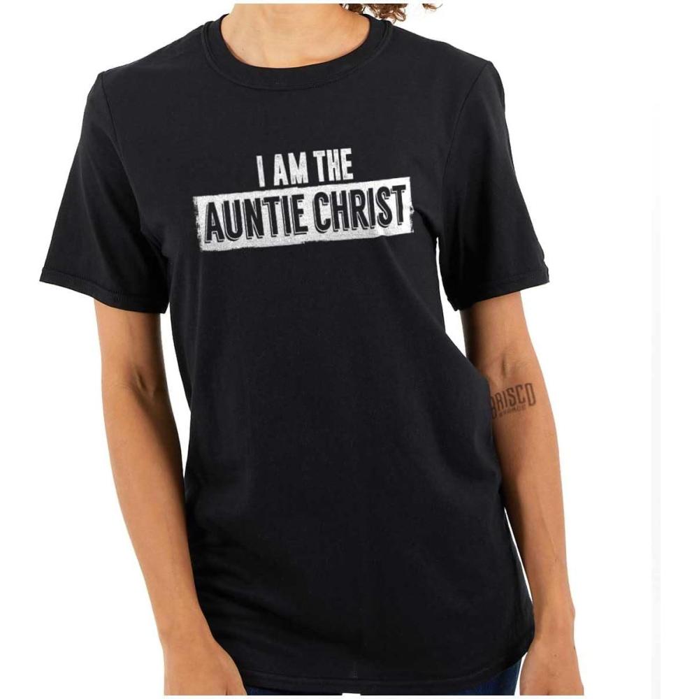 imageCool Funny Favorite Aunt Auntie Womens Graphic T Shirt TeesBlack