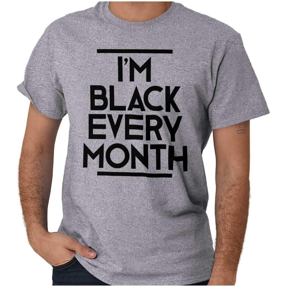imageIm Black Every Month BHM History Graphic T Shirt Men or WomenSport Grey
