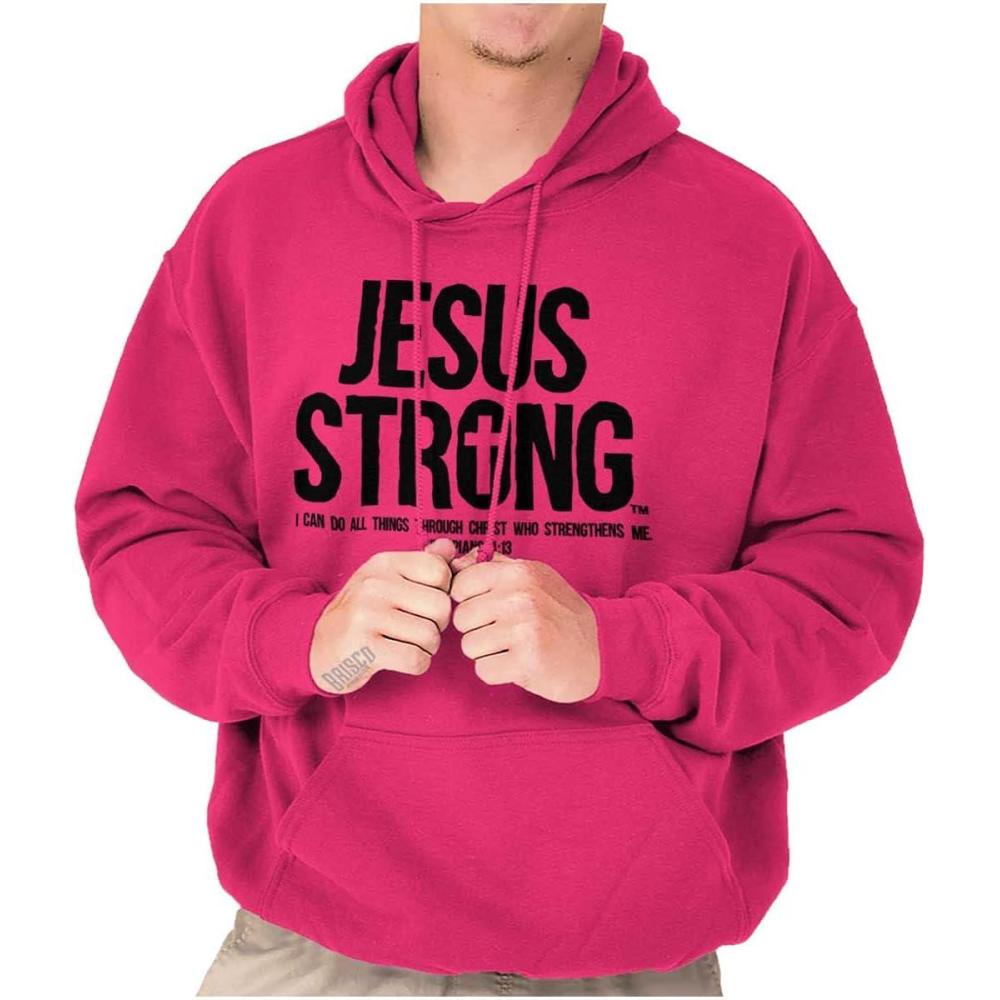 imageJesus Strong Philippians 413 Bible Hoodie Sweatshirt Women MenHeliconia