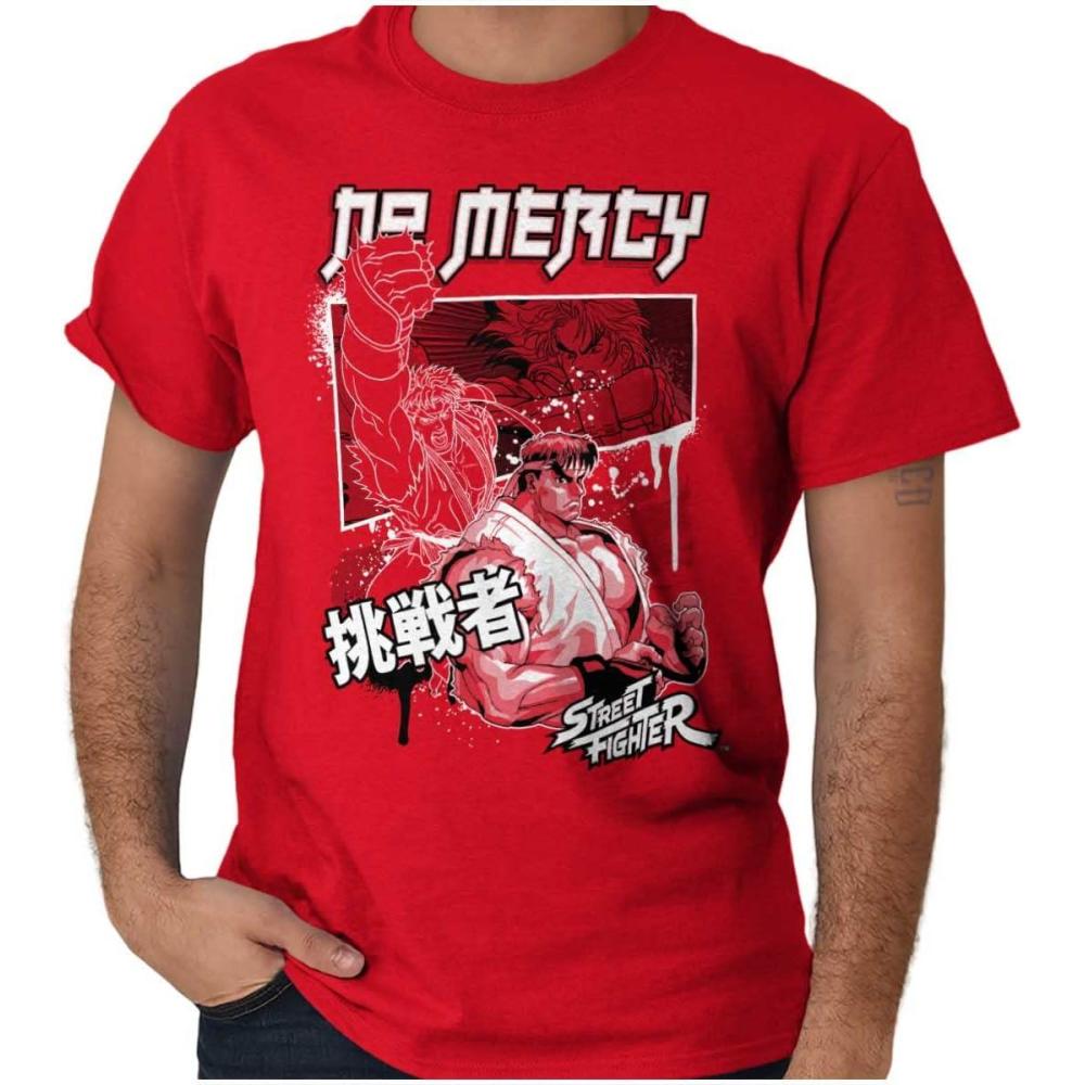 imageKanji Street Fighter No Mercy Ryu Mens Graphic T Shirt TeesRed