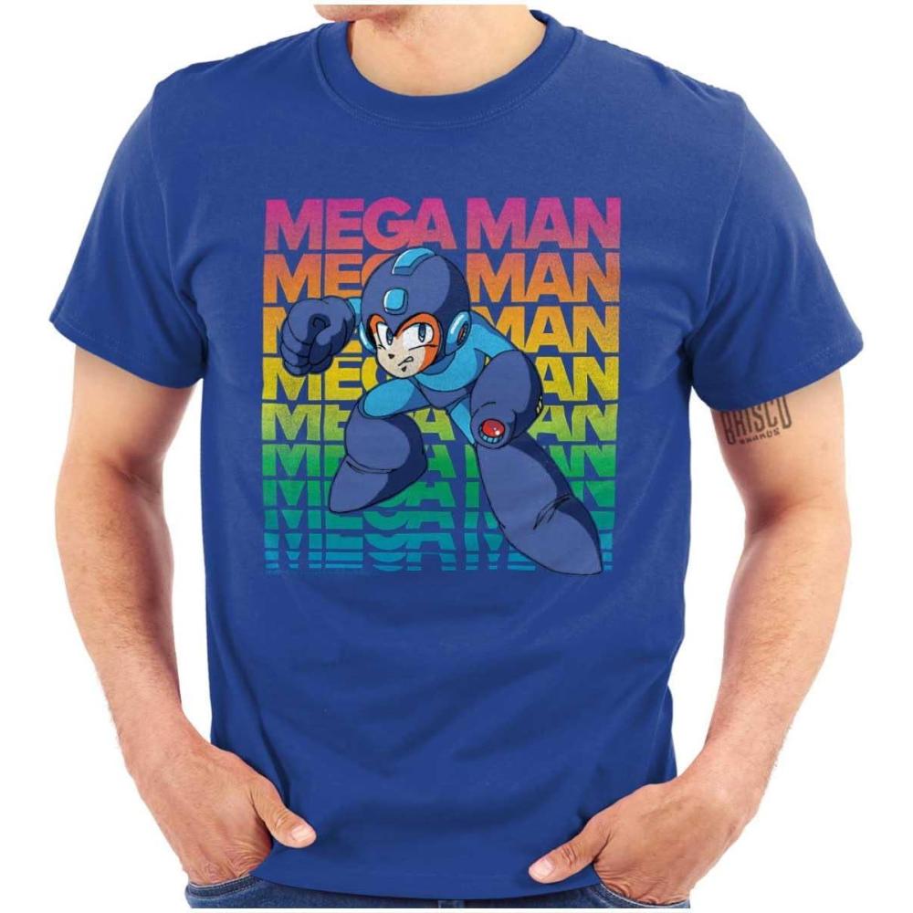 imageMega Man 90s Anime Cartoon Character Graphic T Shirt Men or WomenRoyal