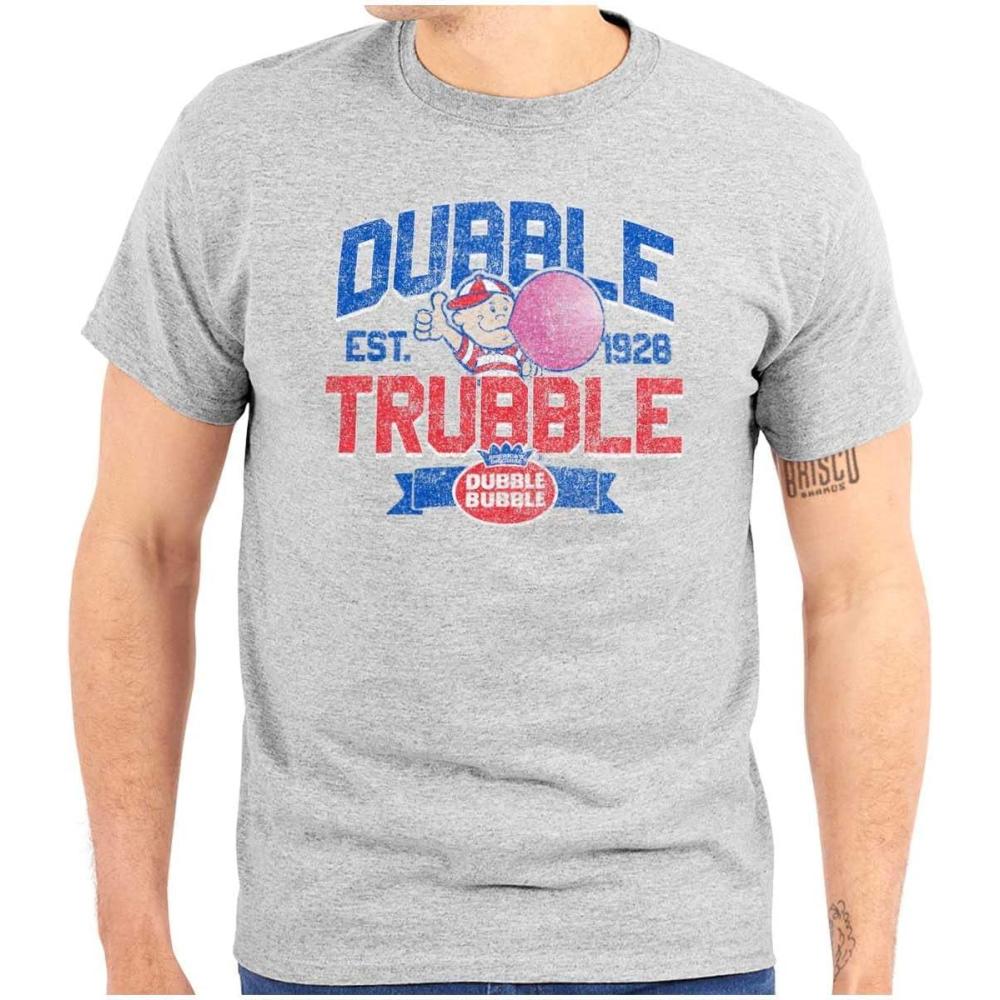 imageOriginal Dubble Trouble Bubble Gum Graphic T Shirt Men or WomenSport Grey