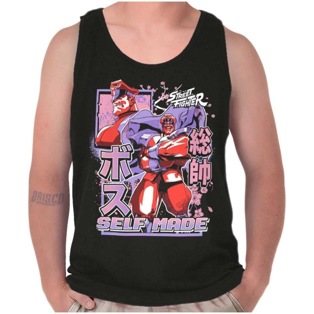 imageStreet Fighter M Bison Self Made Tank Top T Shirts Men WomenBlack