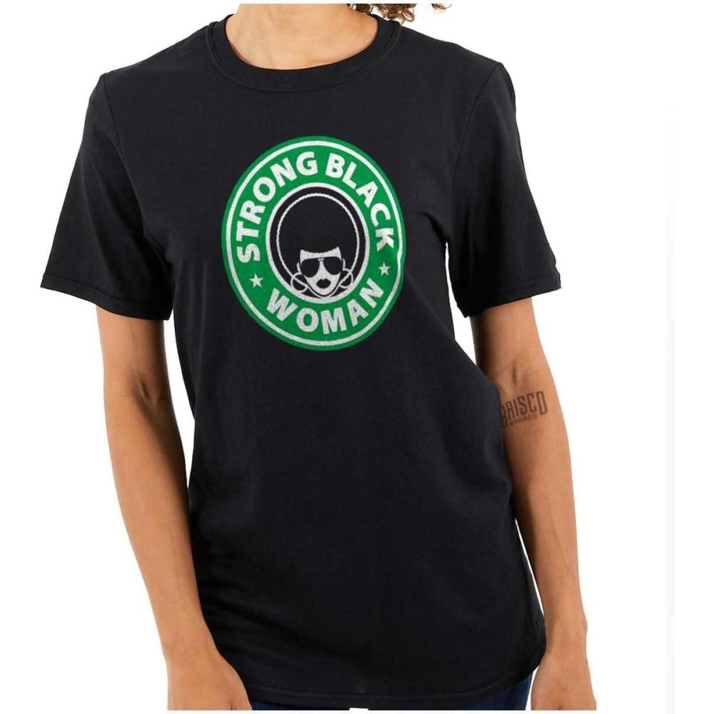 imageStrong Black Woman Melanin Queen Womens Graphic T Shirt TeesBlack