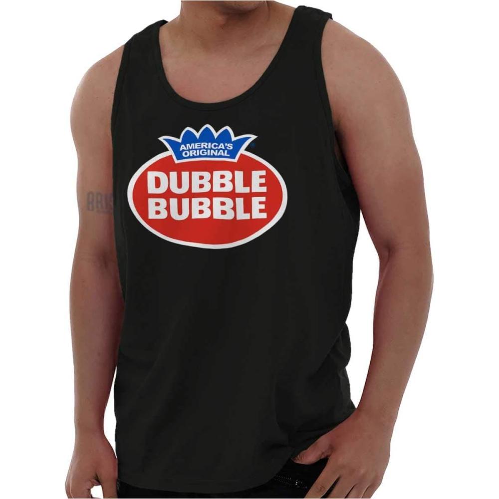 imageVintage Dubble Bubble Gum Double Logo Tank Top T Shirts Men WomenBlack