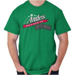 Andes Chocolate Mints Original Logo Graphic T Shirt Men or Women(Antique Irish Green)