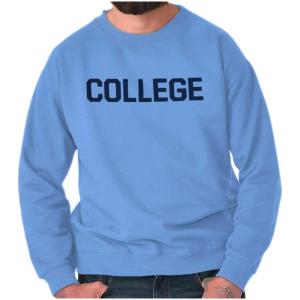 Brisco Brands Animal House Faber College Frat Party Sweatshirt for Men or Women(Carolina Blue)