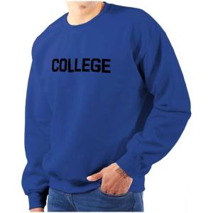 Brisco Brands Animal House Faber College Frat Party Sweatshirt for Men or Women(Royal)