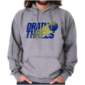 Brisco Brands Basketball Drain Three Pointers Hoodie Hooded Sweatshirt Men(Sport Grey)