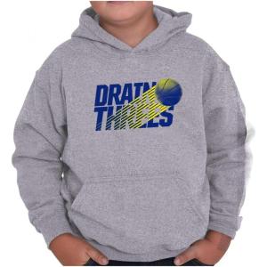 Brisco Brands Basketball Drain Three Pointers Kids Hoodie Sweatshirt Boys(Sport Grey)