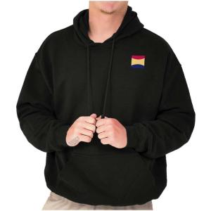 Brisco Brands Plaid Pantry Minimalist Color Logo Hoodie Sweatshirt Women Men(Black)