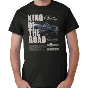 Brisco Brands Shelby GT500 Racing Muscle Car Graphic T-Shirt – Officially Licensed Men’s Tee(Black)